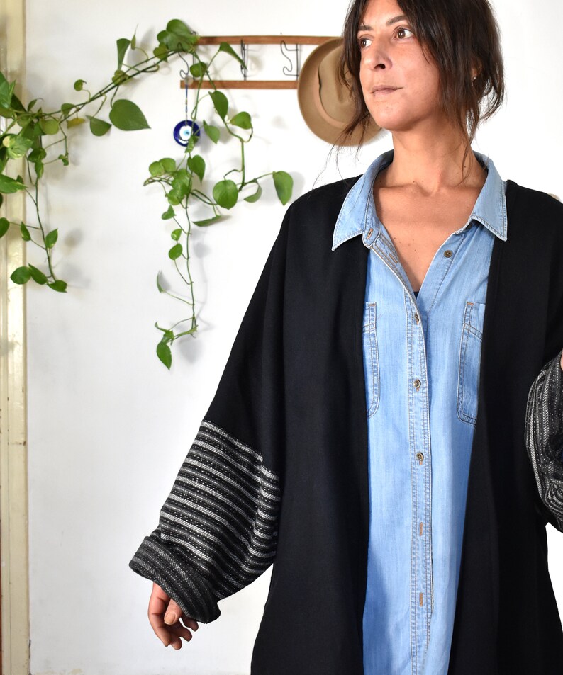 Wool Kimono Jacket Bohemian Jacket Winter Kimono Etsy