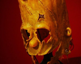Bart Simpson Horror Mask Dead Brat | Creepy Art Simpsons Creepy Chainsaw Massacre Halloween Collection Leatherface Ed Gein Michael Myers