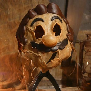 Máscara de fontanero muerto Mario Horror Art Super Killer Game Kart Nintendo Gore Motosierra Halloween Leatherface Slipknot Freddy Ed Gein