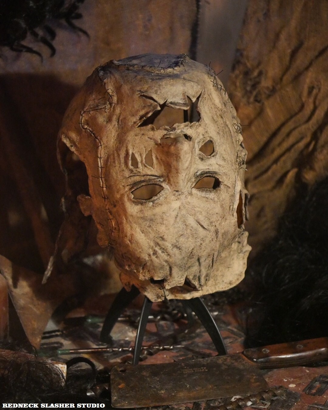 Reverse Meatgirl Mask Horror Art Skin Gore Halloween Leatherface