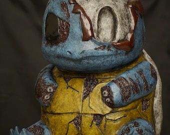 Squirtle Zombie statue Art life size Sculpture Horror Pokemon Gore Halloween Halloween Classique Figure Pokeball Chainsaw Carapuce Romero