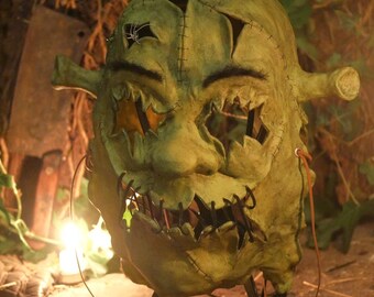 Shrek Horror Mask Dead Ogre | Scary Art Killer Creepy Halloween Costume Gore Chainsaw Massacre Leatherface Fiona Freddy Myers Jason Dragon