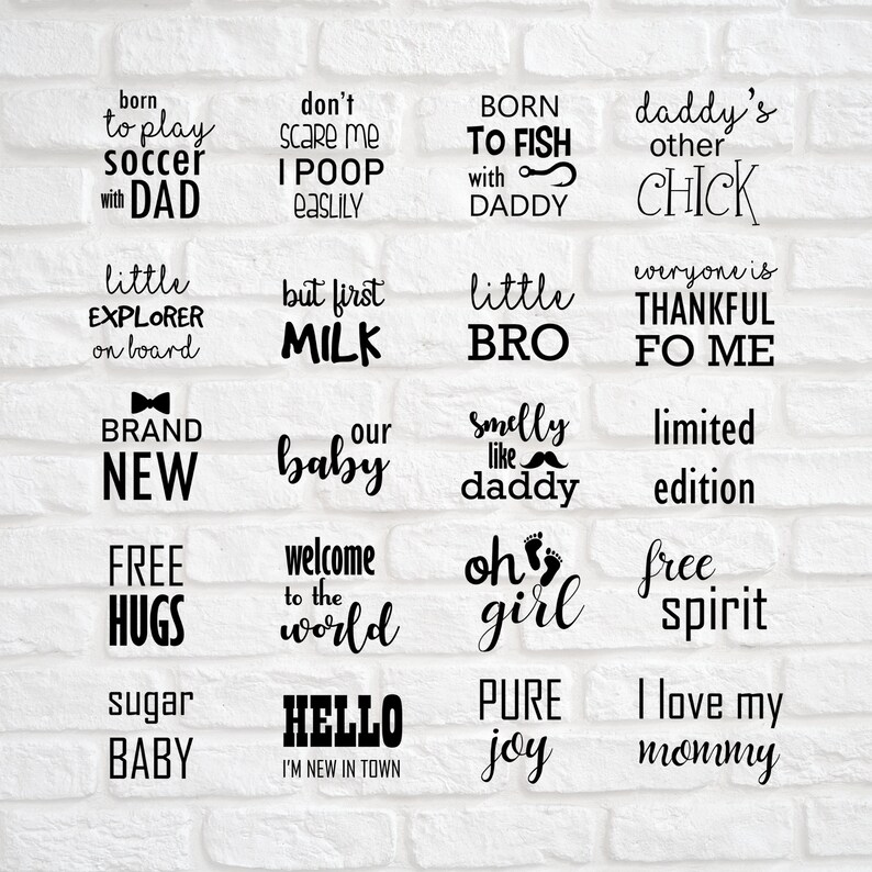 Download 20 Baby bundle svg Baby newborn svg Baby girl svg Baby boy ...
