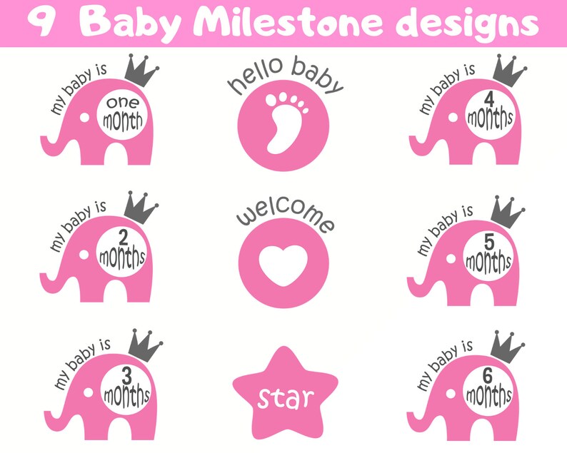 Download Art Collectibles Clip Art For Vinyl Decals Files For Cricut And Silhouette Baby Svg Files Baby Milestone Svg Bundle Baby Onesie Svg Quotes New Baby Svg Sayings