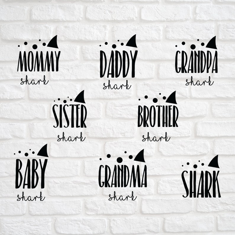 Free Free 131 Mommy Daddy Shark Svg SVG PNG EPS DXF File
