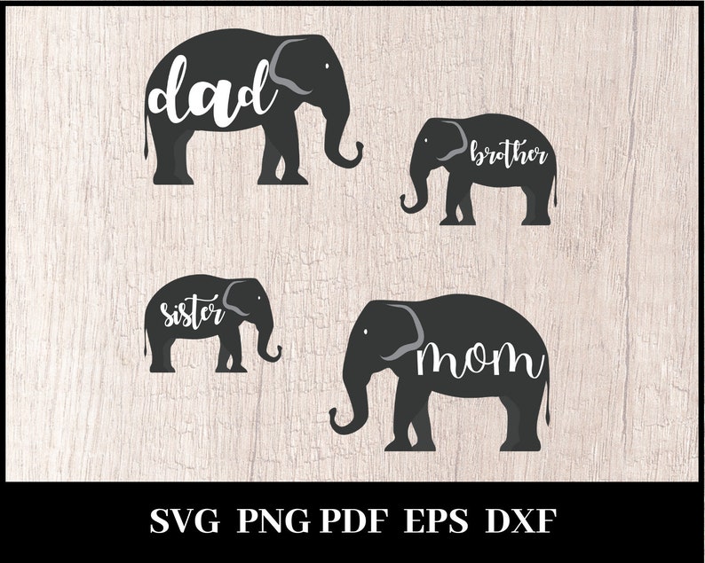 Free Free 271 Elephant Family Svg SVG PNG EPS DXF File