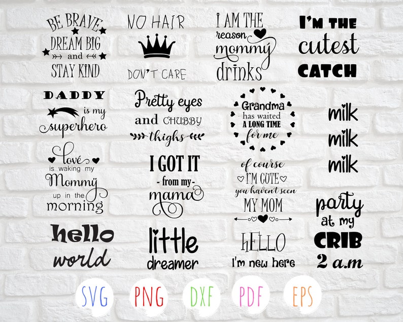 Download Baby Bundle Svg Newborn Svg Bundle Nursery Quotes Svg Baby Shirt Svg Infant Svg File Baby Svg Design Clip Art Art Collectibles Vadel Com