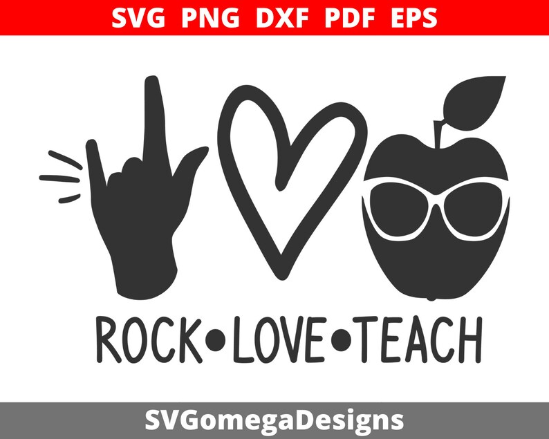 Download Teacher Shirt Svg Rock Love Teach Svg Cut File School Svg Design Teacher Rock Svg Teaching Svg Quote For Vinyl Svg File For Cricut Clip Art Art Collectibles Dolphinchat Ai