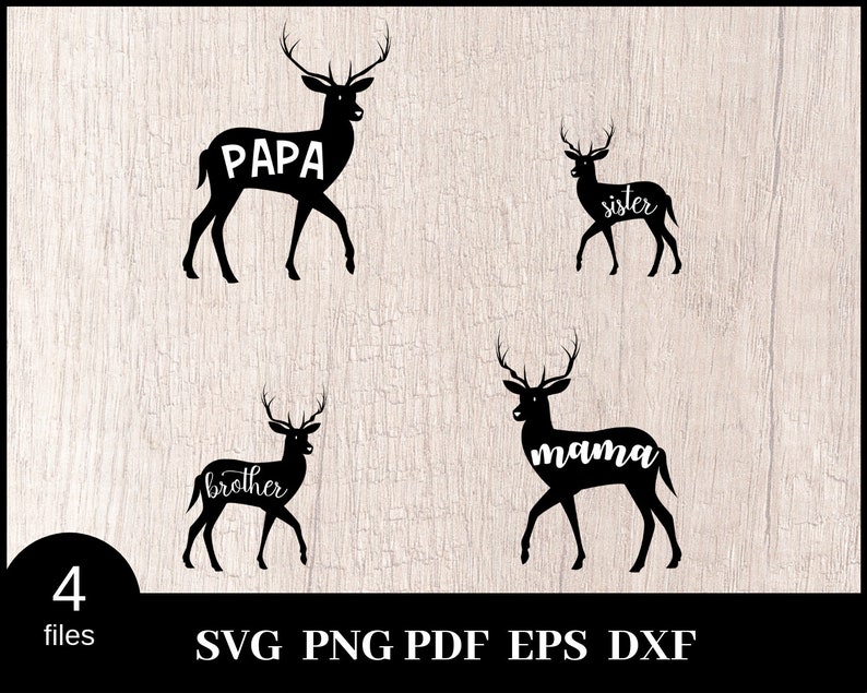 Free Free 104 Deer Family Svg SVG PNG EPS DXF File
