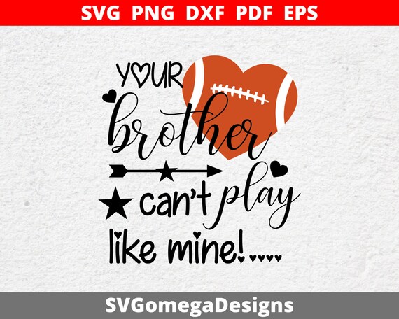 Your brother can't play like mine svg Svg file for Cricut | Etsy