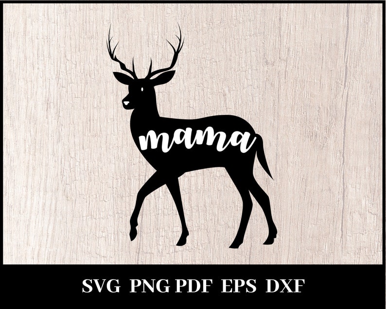 Download 4 Deer family designs Svg Png Dxf Eps Pdf Cutting files | Etsy