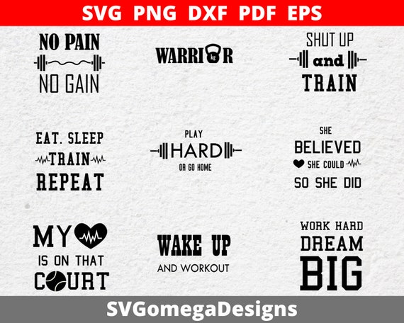 Download Gym Svg Bundle Workout Svg Files Sport Svg Pack File For Etsy PSD Mockup Templates