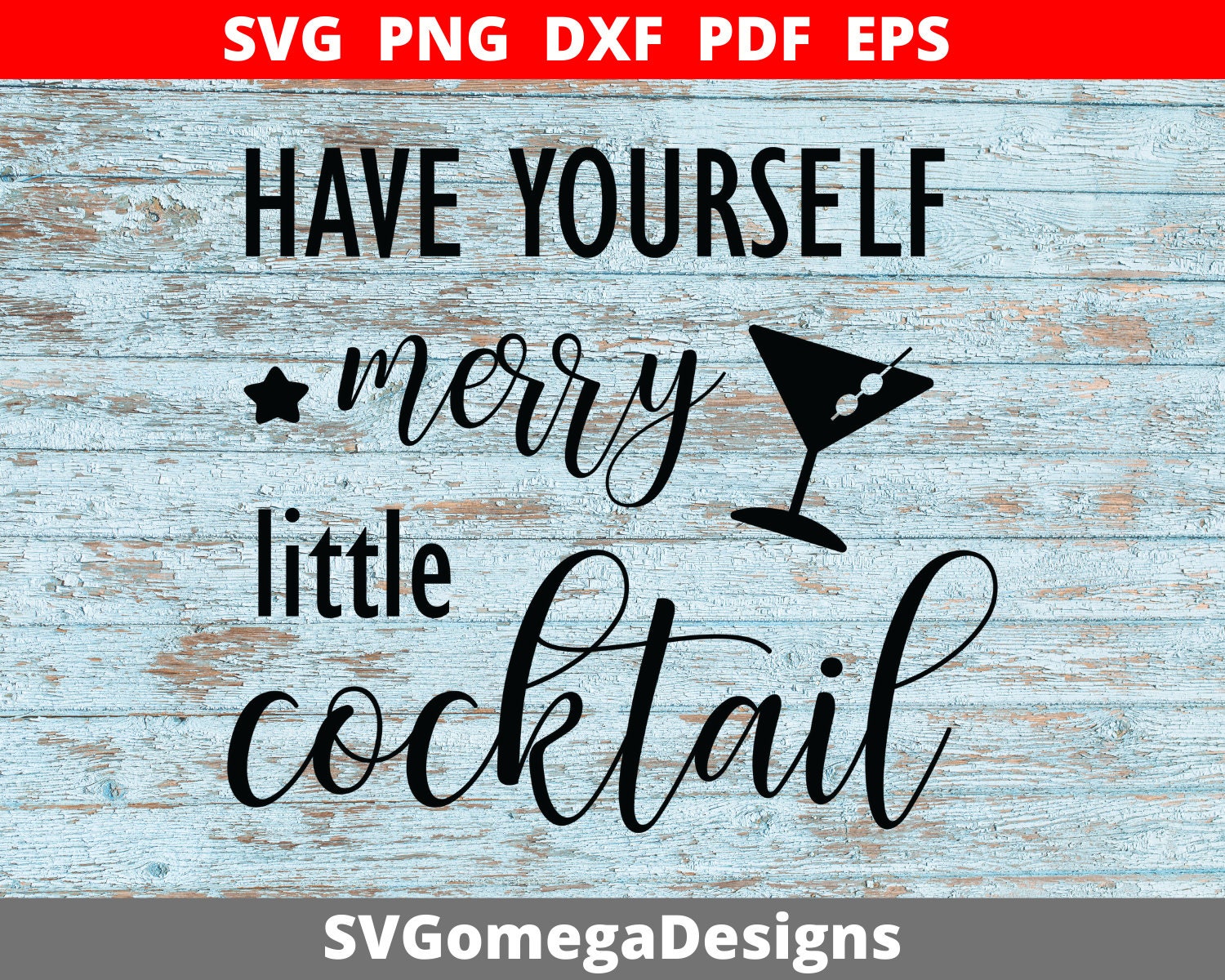 Have Yourself Merry Little Cocktail Svg Drinking Quote Svg - Etsy