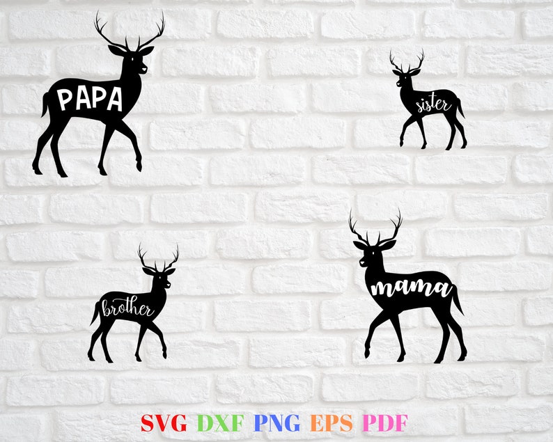 Free Free 151 Deer Family Svg SVG PNG EPS DXF File