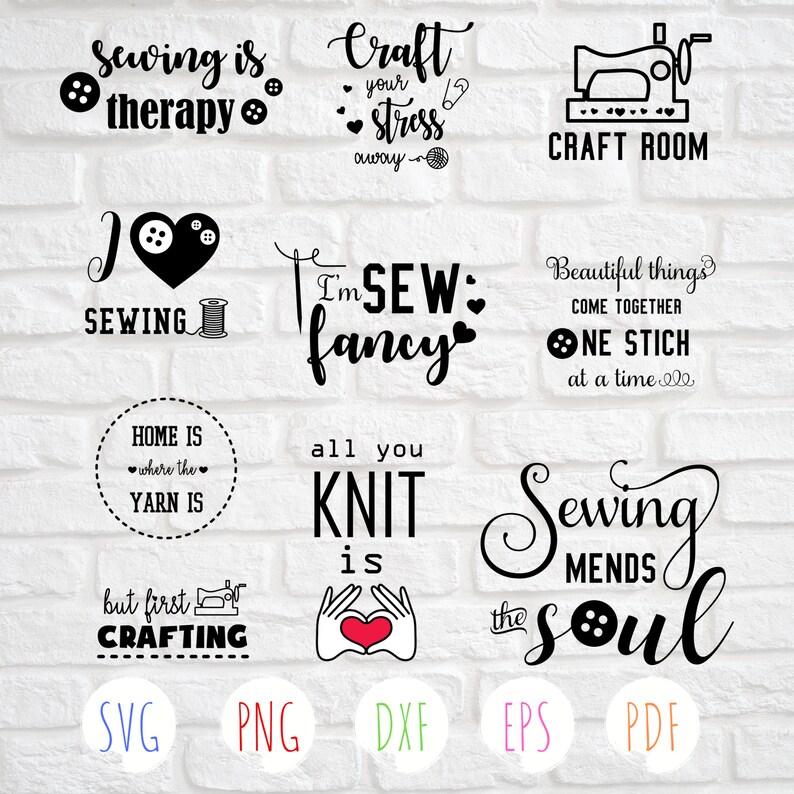 Download 10 Sewing Bundle Svg Knitting Svg Sewing Quotes Svg Crafting Bundle Svg Files For Cutting Machines Svg Cut Files Circut Silhouette Files Clip Art Art Collectibles Sharestan Com