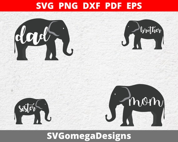 Free Free 234 Cricut Elephant Family Svg SVG PNG EPS DXF File