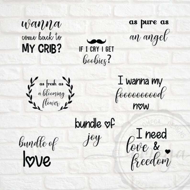 Download Baby onesie quotes Svg Baby Cricut Silhouette Baby girl | Etsy