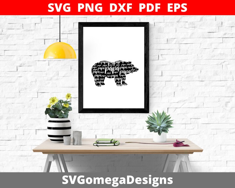 Download Papa Bear design Svg Svg file for Cricut or Silhouette Cut ...