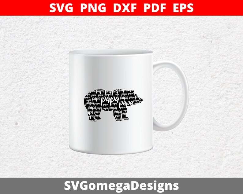 Download Papa Bear design Svg Svg file for Cricut or Silhouette Cut | Etsy