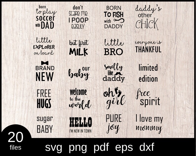Download 20 Baby Bundle Svg Baby Newborn Svg Baby Girl Svg Baby Boy Svg Baby Quotes Svg Svg Cut Files Baby Shirt Svg Cricut Silhouette Files Clip Art Art Collectibles Shantived Com