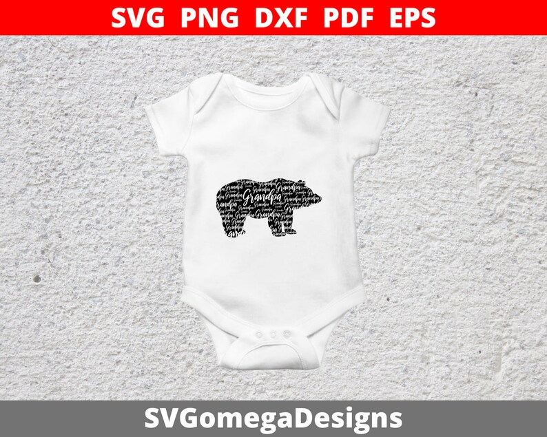 Download Grandpa Bear design Svg fichier Svg pour Cricut ou | Etsy