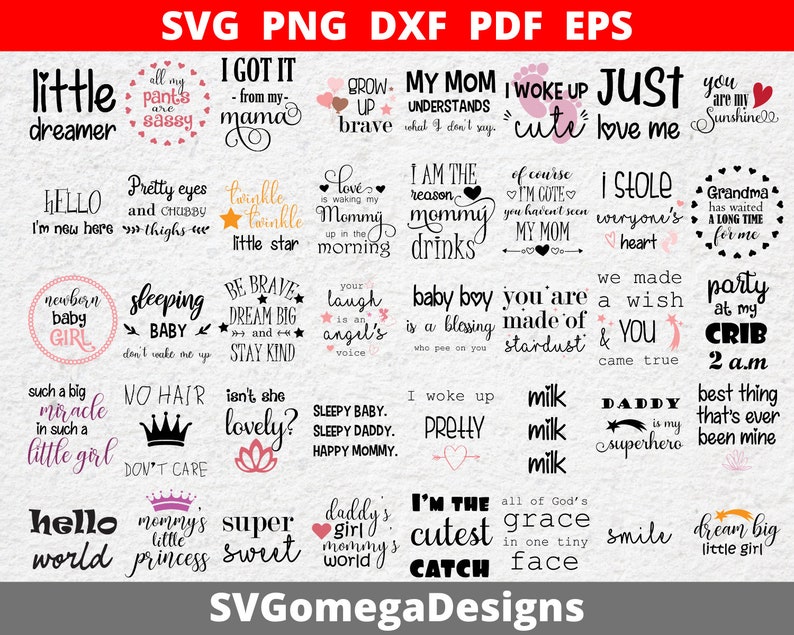 Download Baby Quotes Svg Baby Girl Svg Baby Boy Svg Svg Files For Etsy