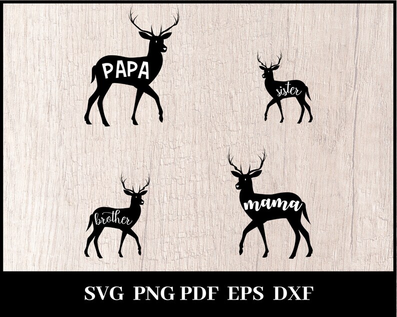 Free Free 94 Family Deer Svg SVG PNG EPS DXF File