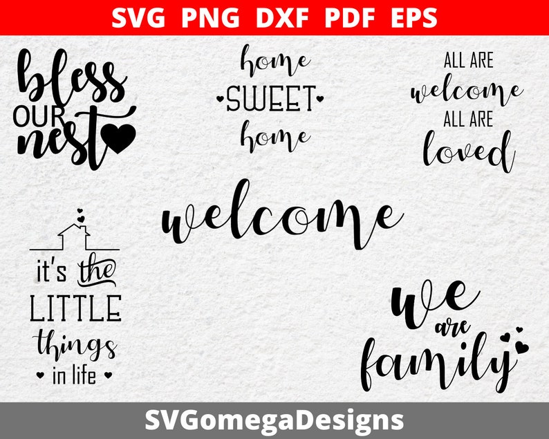 Download Home Svg Bundle Home Design Svg Home Sign Svg Wecome Svg Etsy