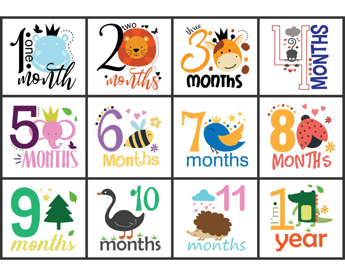 Free Free Baby Milestone Svg 617 SVG PNG EPS DXF File