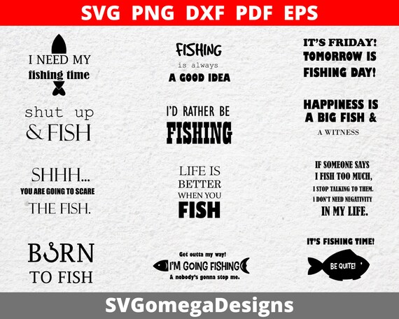 Download Fishing Svg Bundle Fishing Quotes Svg Svg For Cricut And Etsy
