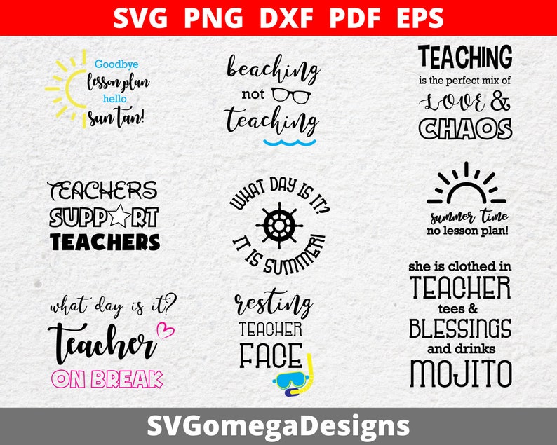 Download Clip Art Files For Cricut Teachers Love Summer Svg Instant Download Teacher Life Svg Vacation Svg Summer Svg Commercial Use Silhouette Art Collectibles