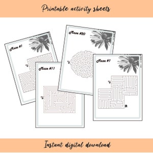 Shape Mazes for Kids: Fun Activity Printable (PDF Download)