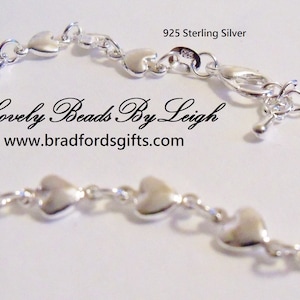 Sterling Silver Bracelet, Mothers day gifts idea, 925 Silver Bracelet for her, Heart Bracelet Valentines day gift for her Best Selling Gifts