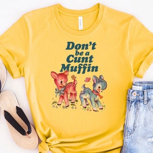 Cunt Muffin T-shirt Unisex Funny Rude Joke Gift Design Present Gift Offensive Humour Idea Sleep Novelty Slogan Sarcastic