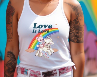 Love is Love Tank Top, Womens Love is Love Shirt, Pride Shirt, Mens Love is Love Shirt, Kindness Shirts, LGBTQ Support Tees, Gay Pride Shirt