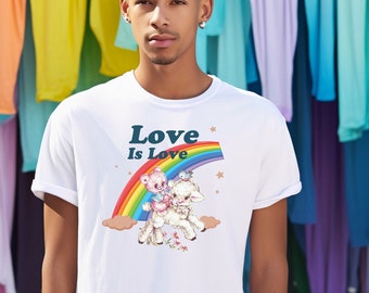 Love is Love T Shirt, Womens Gay Friendly Shirt, Pride Shirt, Mens Love is Love Shirt, Kindness Shirts, LGBTQ Support Tees, Gay Pride Shirt