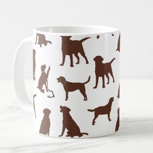 Chocolate Labrador mug, dog mug, chocolate Labrador, dog gift, Labrador, dog lover mug, Valentines Gift, Mother’s Day Gift