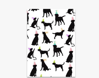 Black Labrador Birthday Card, Black Labrador Celebration Card, Birthday Card, Labrador Birthday Card, Dog Birthday Card, Celebration Card
