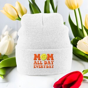 Mama Beanie, Mom Beanie, Gift For Mom, Moederdag Cadeau, Moederdag Muts, Moederdag Matching Beanie, Moederdag