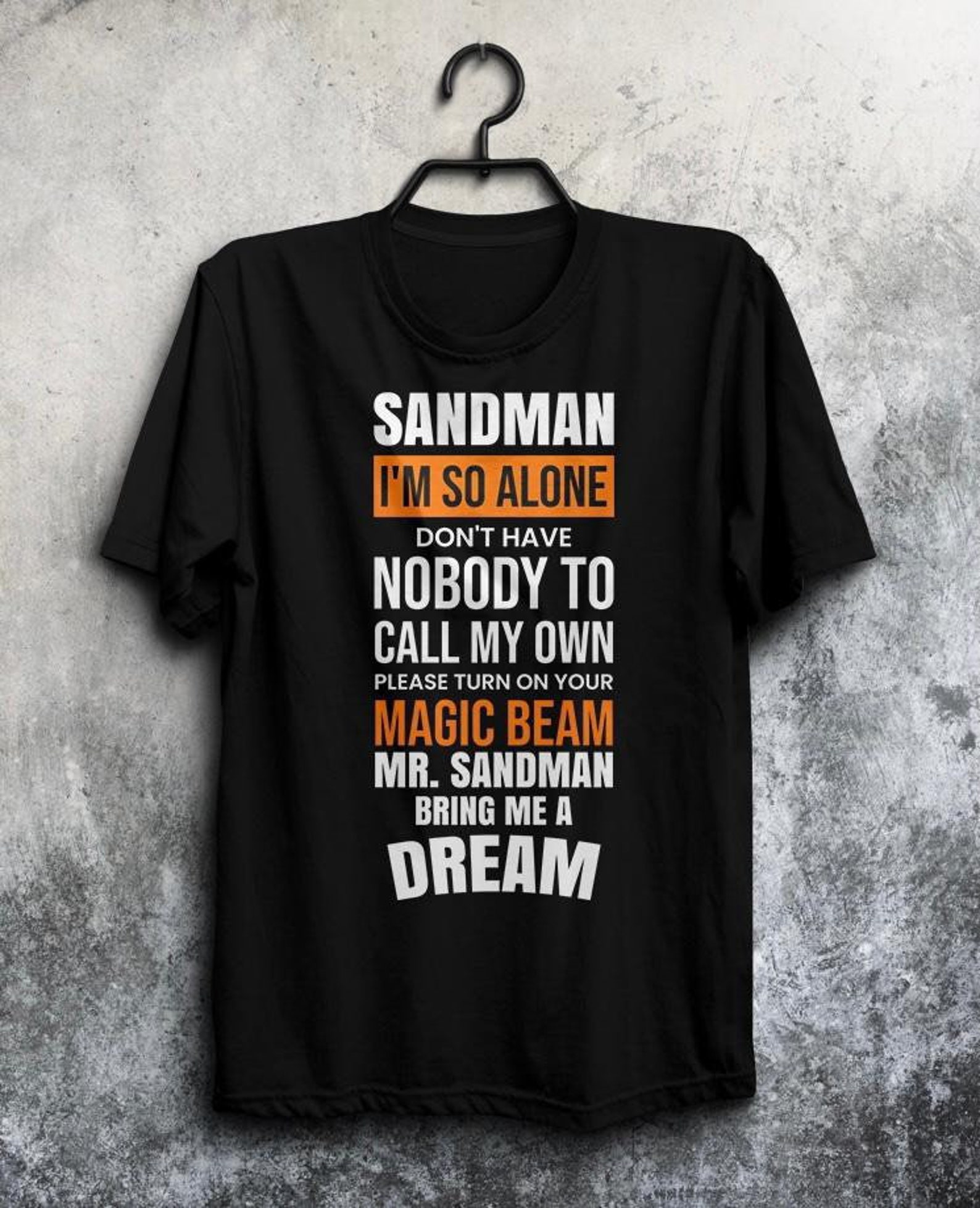 Mr. Sandman T Shirt Famous Lyrics Tshirt Song Shirt The | Etsy