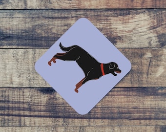 Rottweiler Coaster, Rottweiler Lovers Gift, Dog Decor, Coaster, Rottweiler Owner Gift, Rottweiler Home Decor, Christmas Gift for Rottweiler