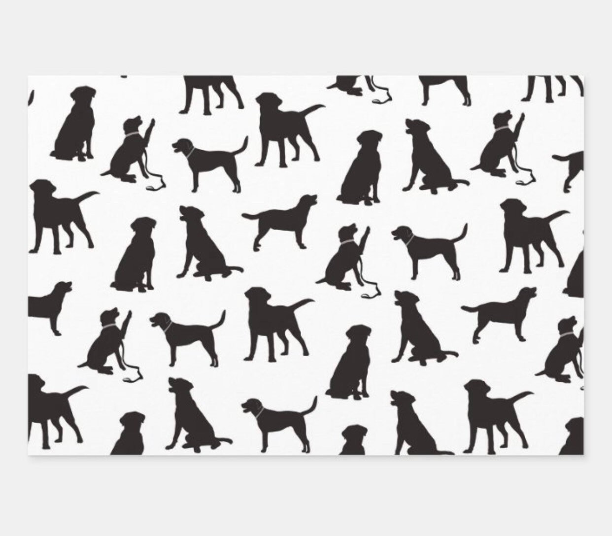 Black Labrador Gift Wrap Dog Gift Wrap Black Labrador Dog Etsy