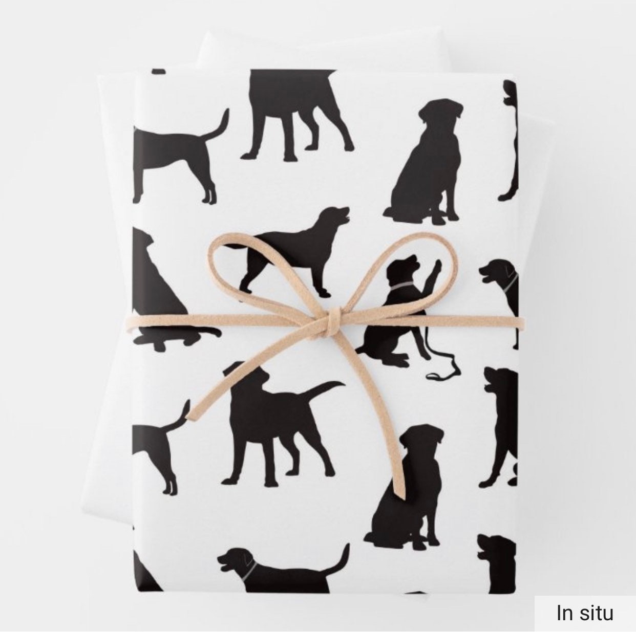Black Labrador Gift Wrap Dog Gift Wrap Black Labrador Dog Etsy