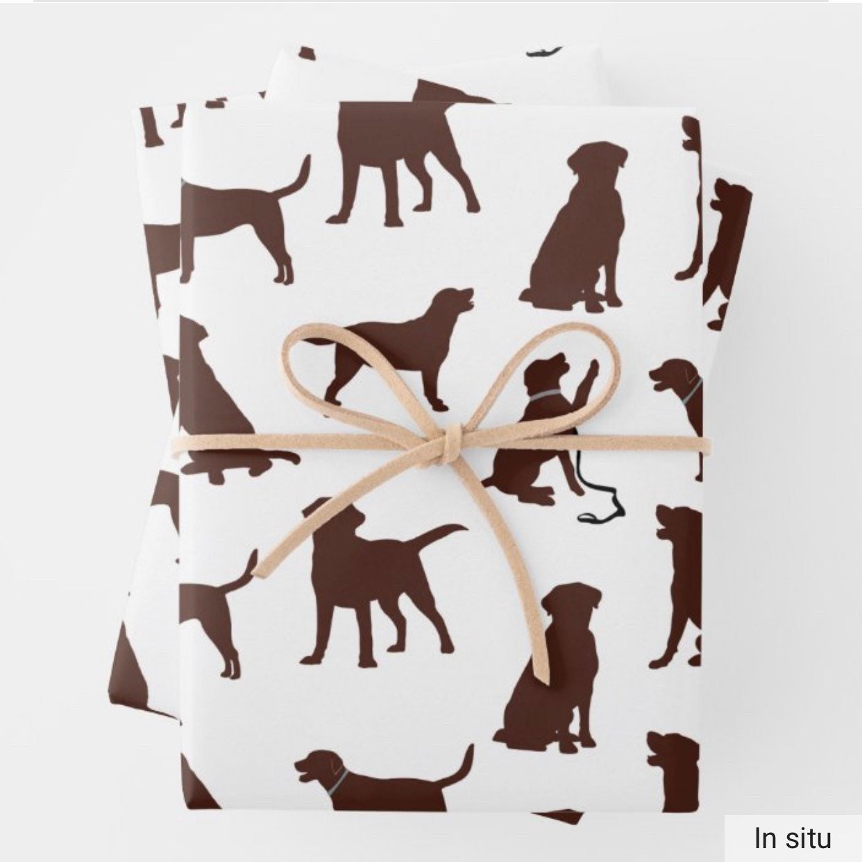 labrador wrapping paper