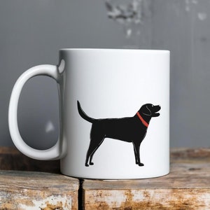 Black Labrador Mug, Labrador Lovers Gift, Labrador Decor, Labrador Coffee Mug, Lab Owner Gift, Black Labrador Home Decor, Gift For Lab Owner