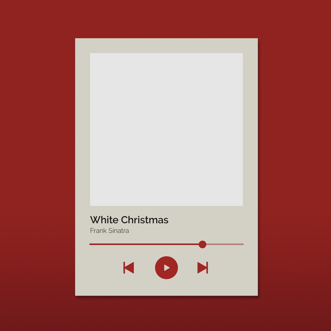 Printable Christmas Music Postcard, White Christmas, Christmas Card ...