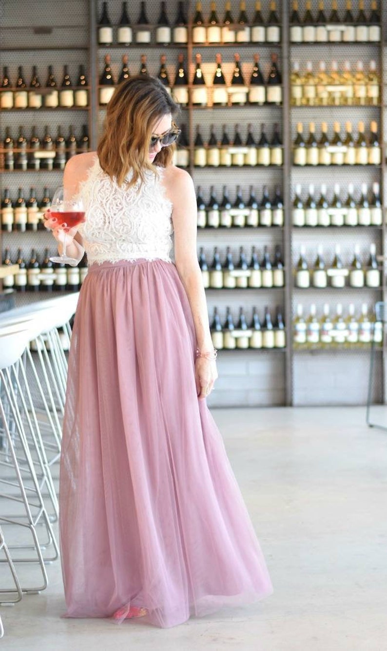 plus size tulle maxi skirt
