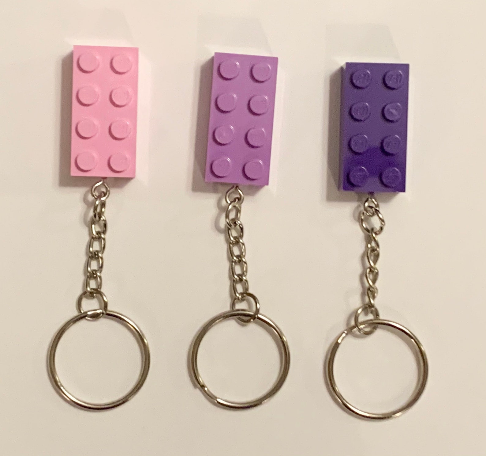 LEGO Brick Keyring Variety of Colours and Keyring Colours Etsy