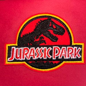 Geborduurde Jurassic Park-patchstickers