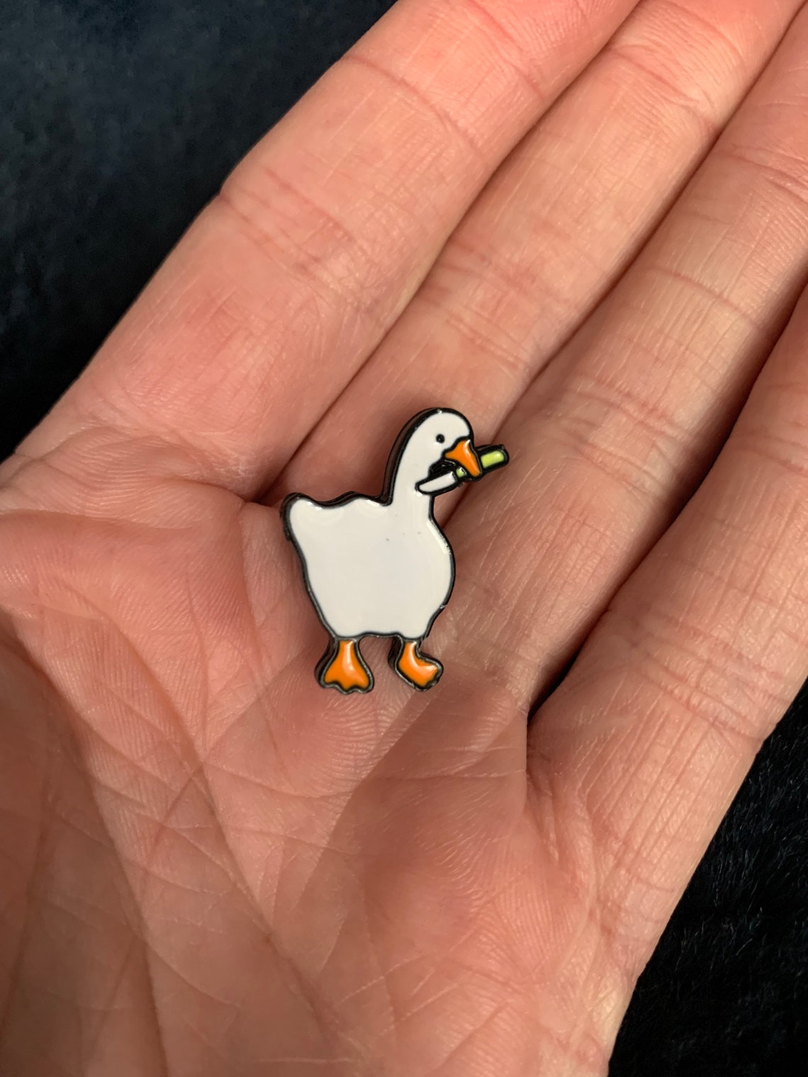 Untitled Goose funny enamel pin Etsy